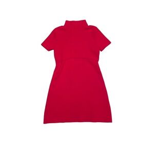 Zara Knit Red Mockneck Dress